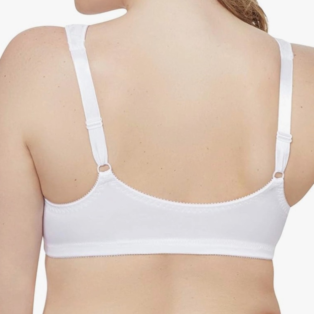 Just My Size Hanes Front Closure Bra Size 48DD Easy-On White - Picture 2 of 8
